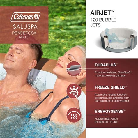 Bestway Coleman Miami AirJet Bañera de hidromasaje inflable con