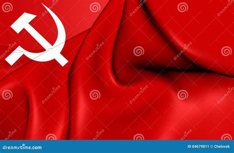 Communist Party of Nepal Flag. Stock Illustration - Illustration of arms, south: 84679811