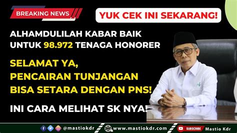 Selamat Ya Kabar Gembira Untuk Tenaga Honorer Yang Dapat Sk Ini Yuk