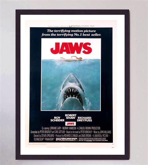 1975 Jaws Original Vintage Poster For Sale at 1stDibs