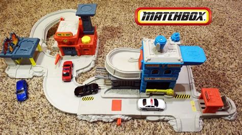 Matchbox Rescue Station Playset Unboxing And Demonstration Youtube