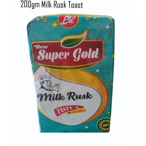 Super Gold 370gm Milk Rusk Toast Packaging Type Packet 12 At 90