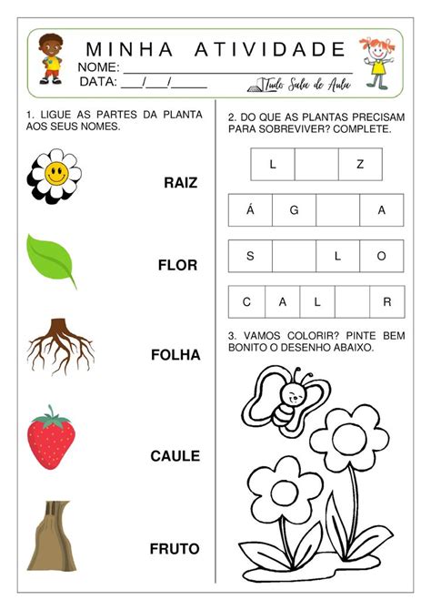 Atividade sobre a Natureza para a Educação Infantil em 2024