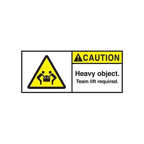 Buy MR Label Company Caution Heavy Object Team Lift Required Labels 50