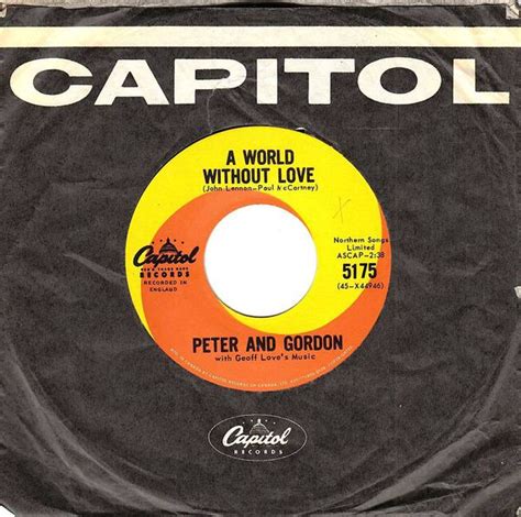 A World Without Love If I Were You By Peter And Gordon Single