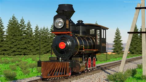 1860s Steam Locomotive 3D Model - TurboSquid 2148450