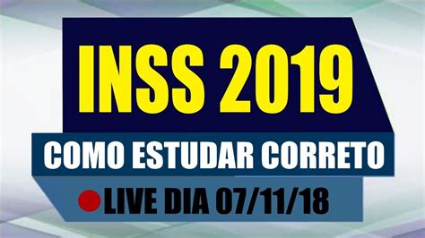 Como Estudar Para O Concurso Do Inss Plano De Estudos Inss