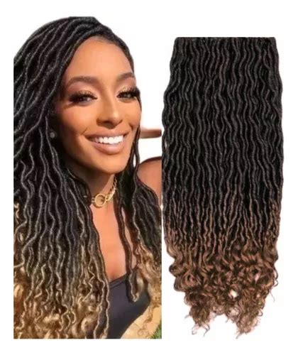 Cabelo Goddess Faux Locs Torcido G Crochet Braid Parcelamento Sem