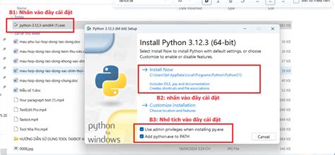 Hướng dẫn cách cài đặt bộ cài Python hỗ trợ cài đặt các ứng dụng phần