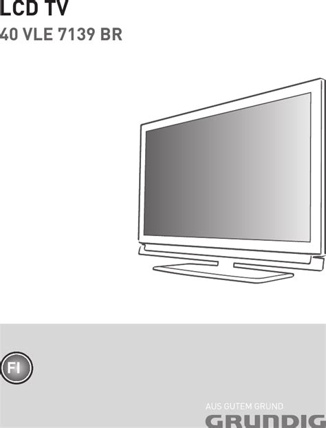 Grundig Lcd Tv 40 Vle 7139 Br Users Manual