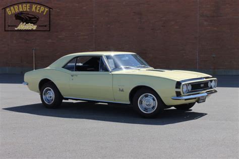 1967 Chevrolet Camaro Ss 396 Butternut Yellow Coupe 396 V8 2450 Miles