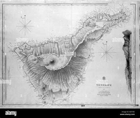 Carte Des Iles Canaries Banque D Images Noir Et Blanc Alamy