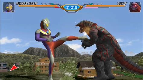 Ultraman Tiga Vs Golza Story Mode Ultraman Fighting Evolution