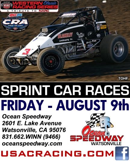 Usac Western Classic Usac Cra Sprints Batttle At Watsonville Friday