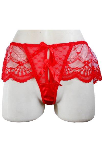 Jual Jakarta Lingerie Jlg C Gstring Open Crotch Red Sexy Di Lapak