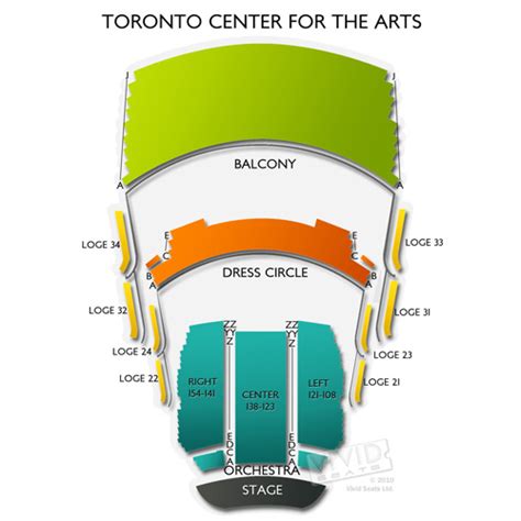 Toronto Centre For The Arts Main Stage Seating Chart Vivid Seats