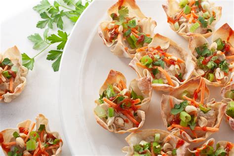 Vegetarian Wonton Bites An Easy Appetizer Idea The Domestic Dietitian