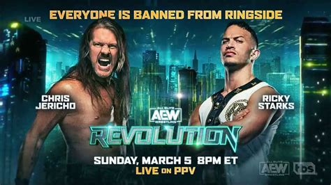 Chris Jericho vs Ricky Starks Rematch Set for AEW Revolution 2023 - ITN WWE