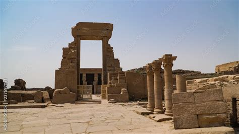 Dendera temple or Temple of Hathor. Egypt. Dendera, Denderah, is a ...