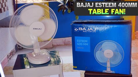 BAJAJ Esteem 400 Mm 3 Blade Table Fan Review Best BAJAJ Table Fan