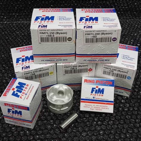 Jual Seher Piston Byson Karbu Kit Fim Pin Fim