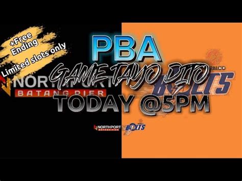 PBA Live NorthPort Batang Pier At Meralco Bolts Just Play