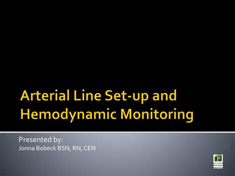 Ppt Arterial Line Set Up And Hemodynamic Monitoring Powerpoint