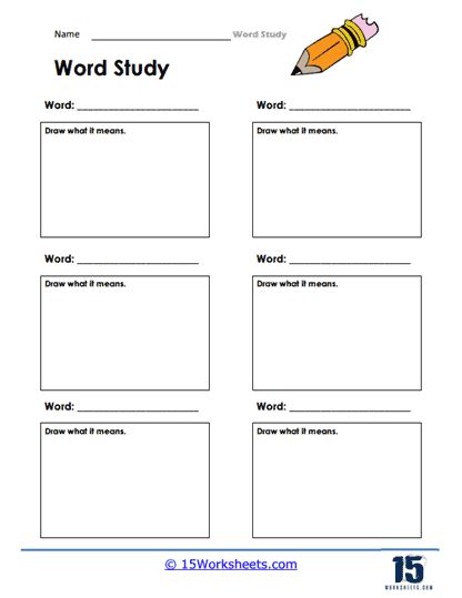 Word Study Worksheets - 15 Worksheets.com