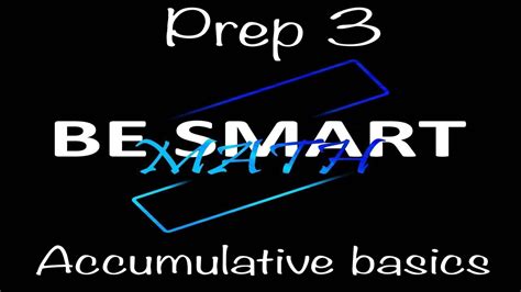 Prep 3 First Term Accumulative Basic Algebra YouTube