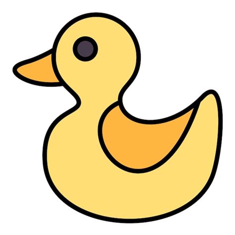 Premium Vector Rubber Duck Flat Illustration