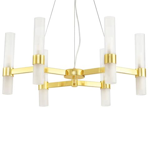 Wisz Ca Lampa Glamour Candela Dn Gold Step Szklane Tuby Z Ote