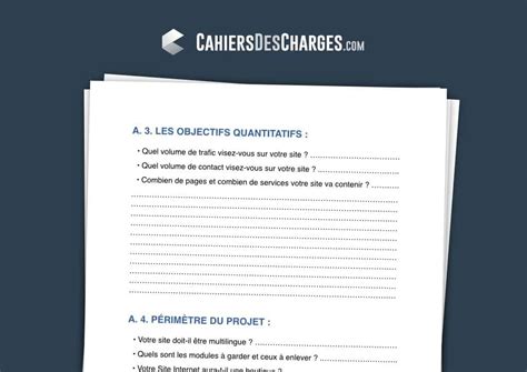 Exemple de cahier des charges à télécharger Word PDF