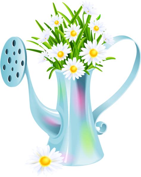 Watering Cans And Flowers Download Photo Flower Drawing Clipart