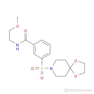 3 1 4 Dioxa 8 Azaspiro 4 5 Decane 8 Sulfonyl N 2 Methoxyethyl