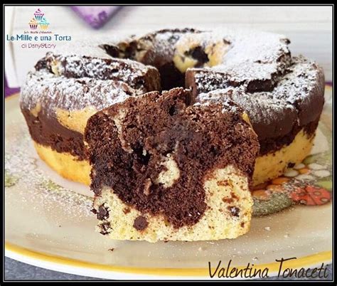 Ciambella Marmorizzata Con Yogurt E Gocce Di Cioccolato Fondente Le