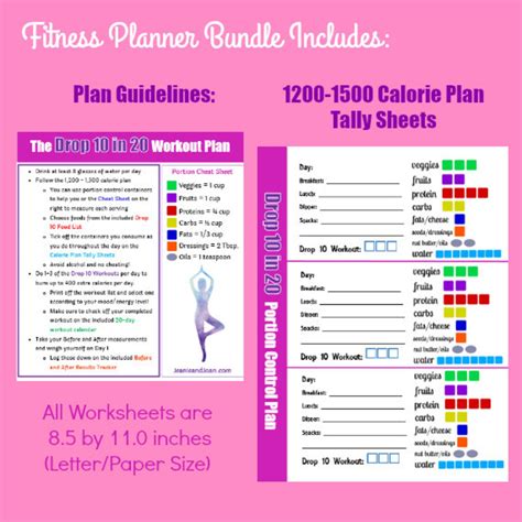 The Drop 10 Workout Plan Bundle: Including Guidelines, Portion Control ...