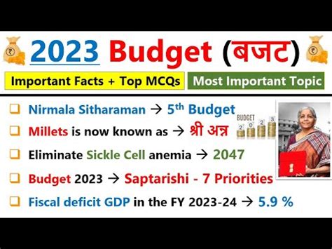 Union Budget 2023 24 Analysis Budget 2023 Important Questions Top