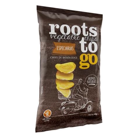 Chips De Batata Doce Especiarias Roots To Go Pacote 45g Sonda