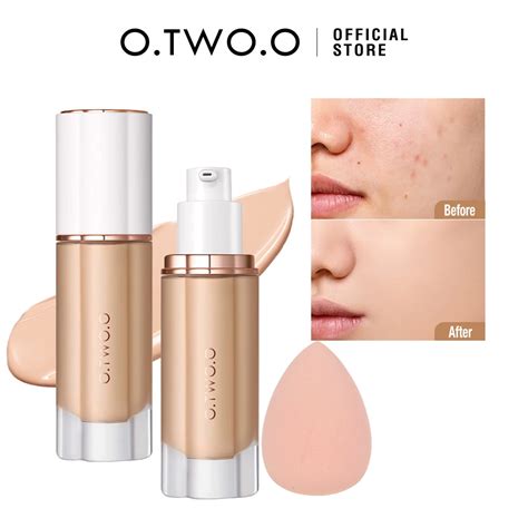 O TWO O Face Foundation Full Concealer Waterproof Matte Brighten