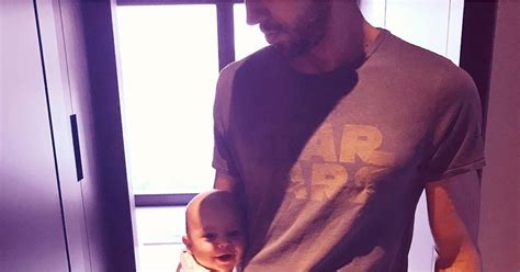 Picture of Enrique Iglesias Holding His Baby April 2018 | POPSUGAR Family