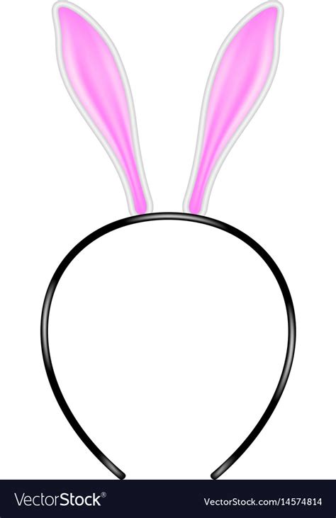 Bunny Ears Headband Royalty Free Vector Image Vectorstock