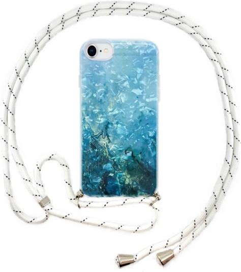 FONU Backcase Hoesje Met Koord IPhone SE 2020 8 7 Blue Ocean Bol