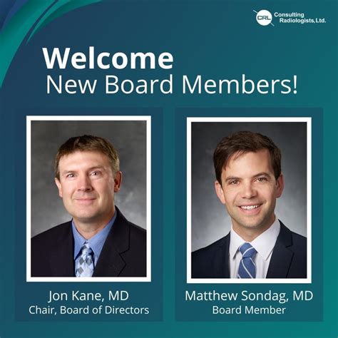 Consulting Radiologists Ltd Welcomes New Board Members Consulting