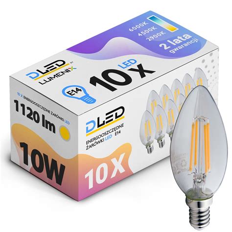 X Ar Wka E Led Filament W Neutralna Wieca Lumenix Dled