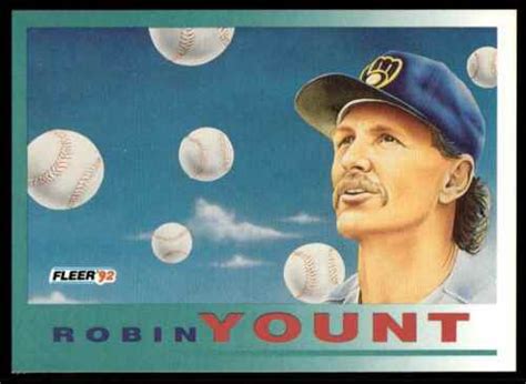 1992 Fleer Baseball Card Robin Yount Milwaukee Brewers 708 EBay