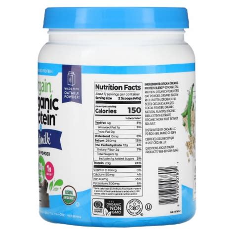 Orgain® Organic Protein™ Oat Milk Chocolate Protein Powder 16 9 Oz Fred Meyer