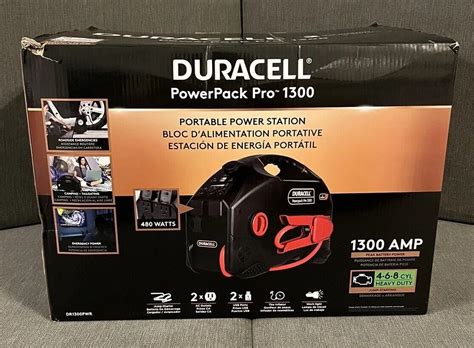 Duracell Power Powerpack Pro Jump Starter Air Compressor Power