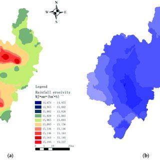 Annual Average Rainfall Erosivity And Annual Average Rainfall