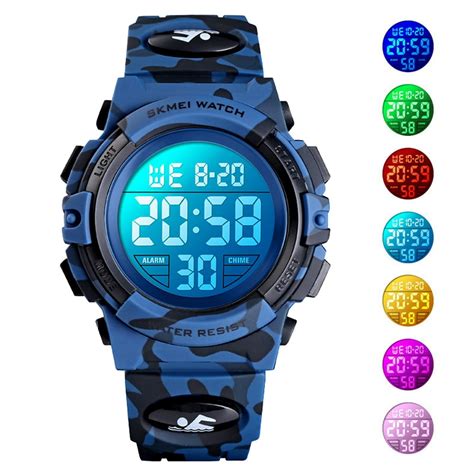 Tsv Kids Watch Kids Digital Sport Watch Boys Waterproof Casual