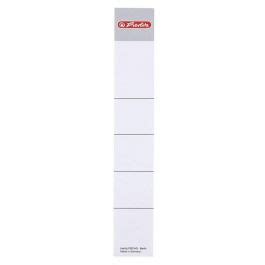 Etiquettes Dos De Classeur 30 X 190 Mm Blanc HERLITZ Lot De 10 MaX